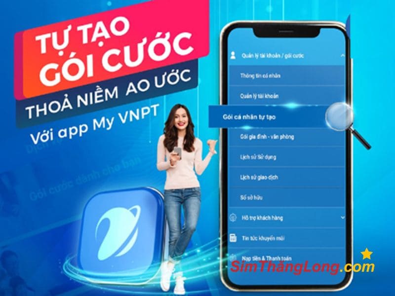 Nâng cấp sim 3G lên 4G Vinaphone qua ứng dụng VNPT