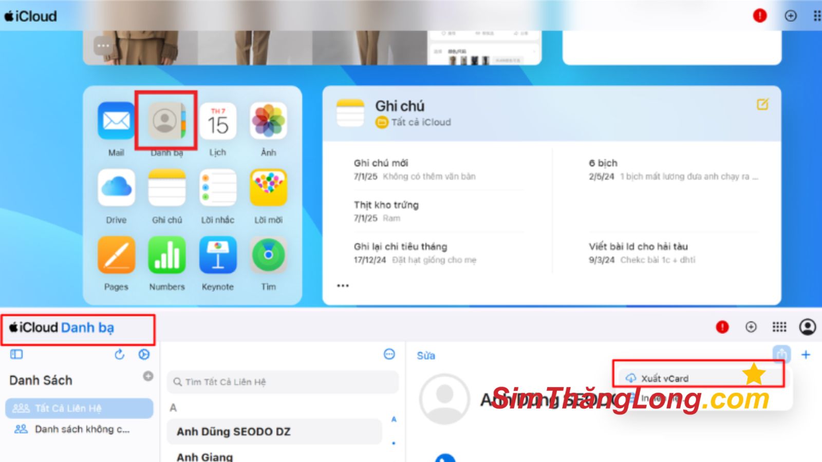 Cách sao chép danh bạ từ máy sang sim máy Iphone, Android