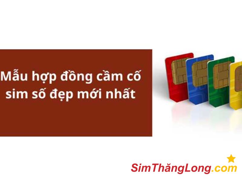 Nội dung hợp đồng cầm cố sim số đẹp mới nhất