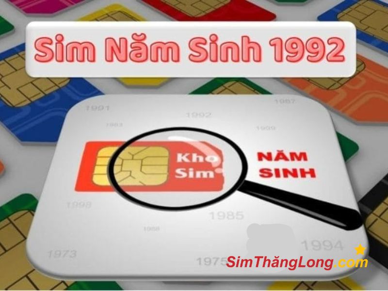 Sim năm sinh 1992 có thể dao động từ mức giá dưới 1 - 100 triệu đồng