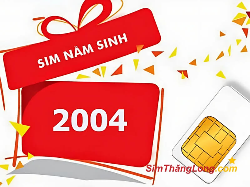 Sim theo năm sinh 2004 là những sim có số đuôi 2004 