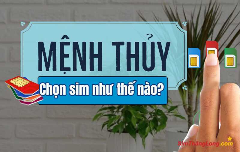 Chọn SIM phong thuỷ mệnh Thuỷ theo du niên độ chính xác cao