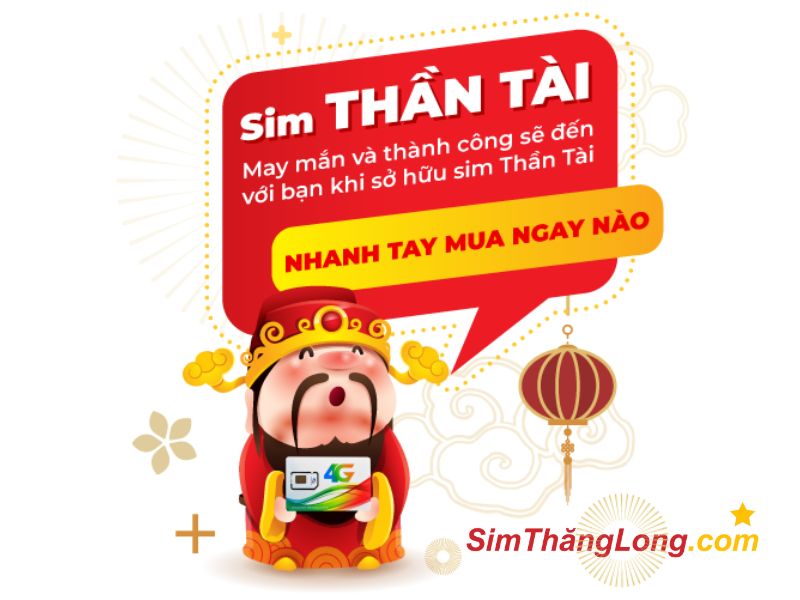 Sim Thần Tài là biểu tượng của may mắn, tài lộc và bình an